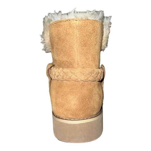 Style & Co Womens Kaii Cold-Weather Ankle Booties Suede Chestnut Brown 5M New - Picture 5 of 9